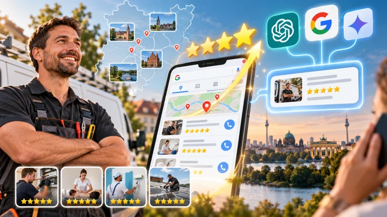 Bewertungen als Turbo: Warum Google-Sterne 2026 über Local Pack und KI-Empfehlungen entscheiden 2 Bewertungen als Turbo Warum Google-Sterne 2026 entscheiden